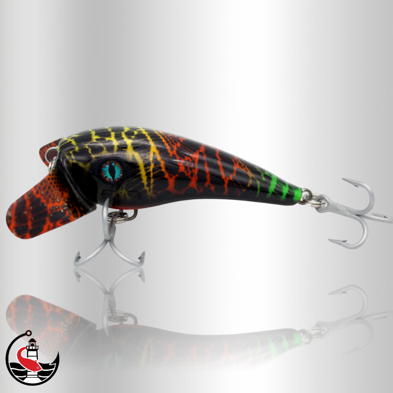 "Stormer" ST90 90mm Surface Lure - Black Rainbow