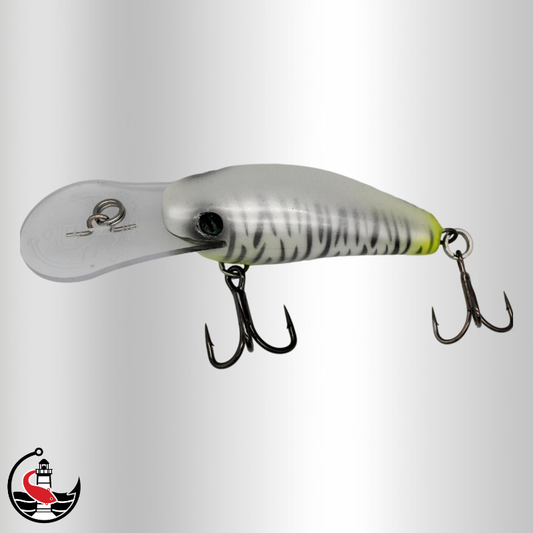 "Stomper 70" 70mm Deep Diver - White Tiger