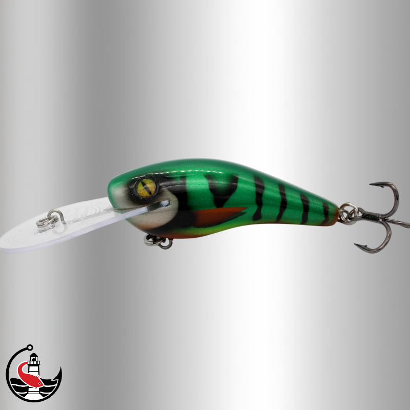 "Stomper 90" 90mm Deep Diver - Bedazzle Green