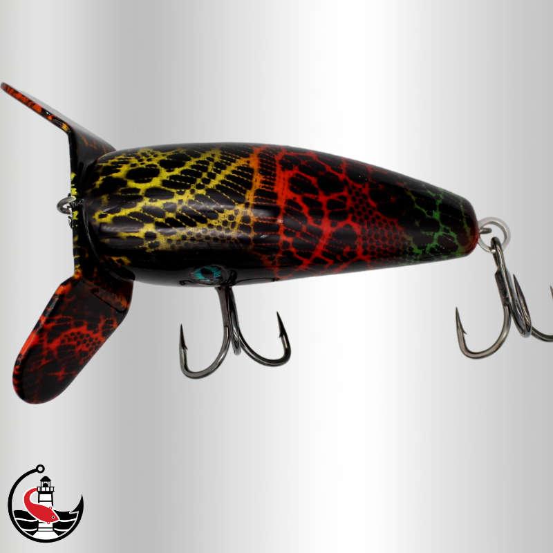 "Stormer" ST90 90mm Surface Lure - Black Rainbow