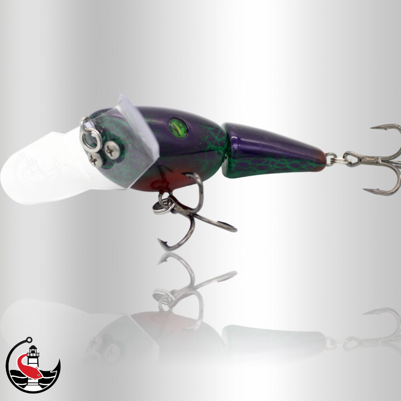 "Stormer ST90J" Jointed 90mm Surface Lure - Purple Magic