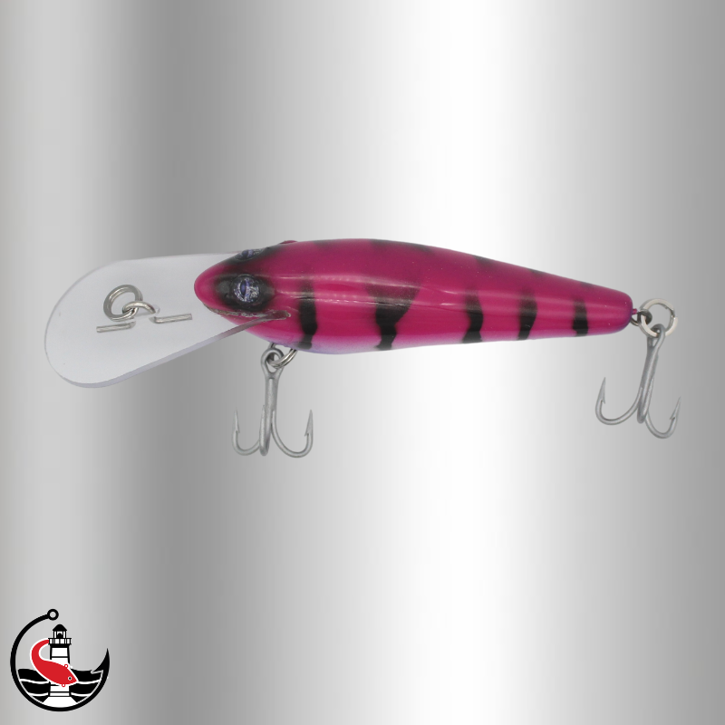 "Scorcher" LS75 75mm Deep Diver - Pink Reflector