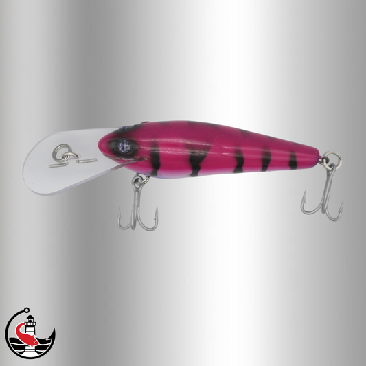 "Scorcher" LS75 75mm Deep Diver - Pink Reflector