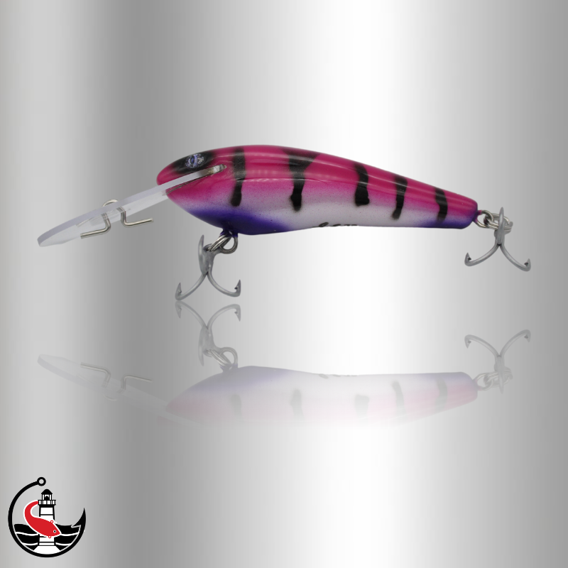 "Scorcher" LS75 75mm Deep Diver - Pink Reflector