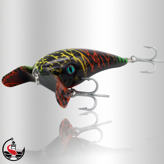 "Stormer" ST90 90mm Surface Lure - Black Rainbow