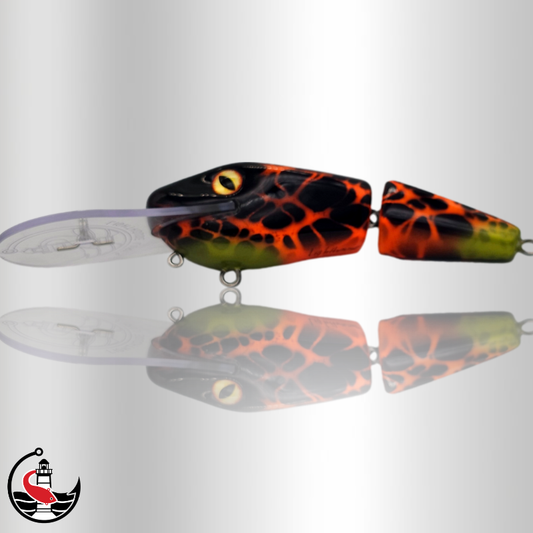 "DINO Diver 140" 140mm Deep Diver - Orange Blast