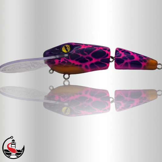 "DINO Diver 140" 140mm Deep Diver - Pink Blast