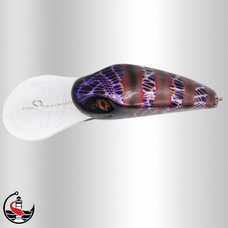 "DINO Diver" 90mm Deep Diver - Reptile Purple