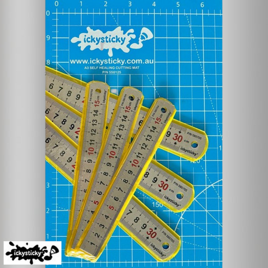 Ickysticky Stainless Steel Ruler