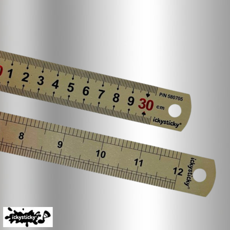 Ickysticky Stainless Steel Ruler