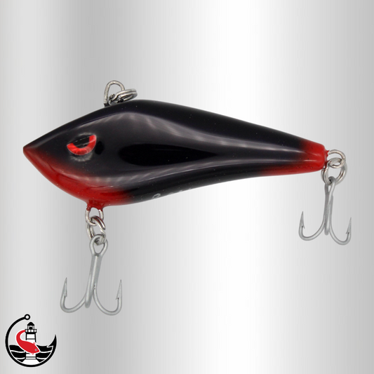 "Illuminator" IL70 70mm Vibe Lure - Black Knght