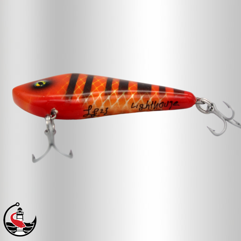 "Illuminator" IL70 70mm Vibe Lure - Orange Tiger