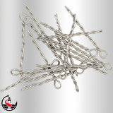 Twisted Wire Screw Eyes - 1.6mmx65mm