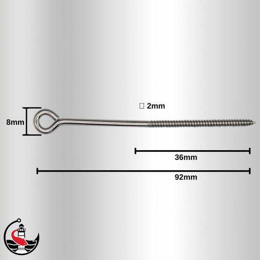Screw Eyes - Large 72mm