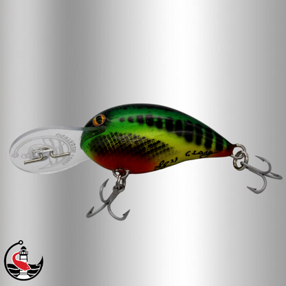 "Micro Stomper 55" 55mm Diving Crankbait - Green Tune