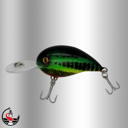 "Micro Stomper 55" 55mm Diving Crankbait - Green Tune