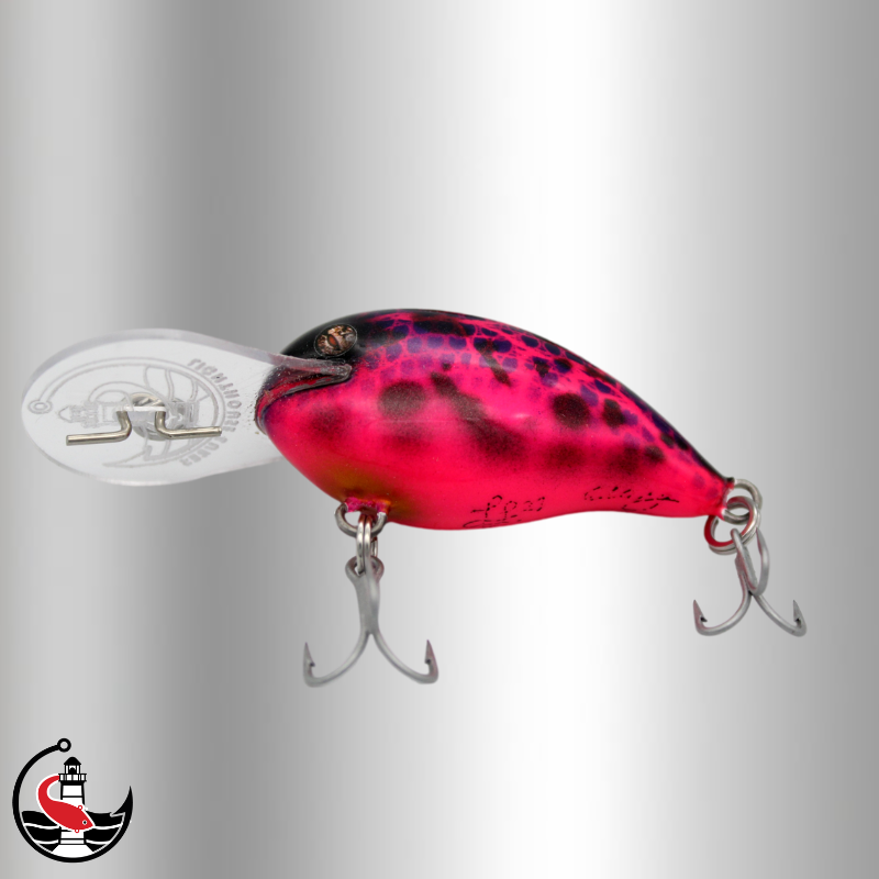 "Micro Stomper 55" 55mm Diving Crankbait - Pink Burst