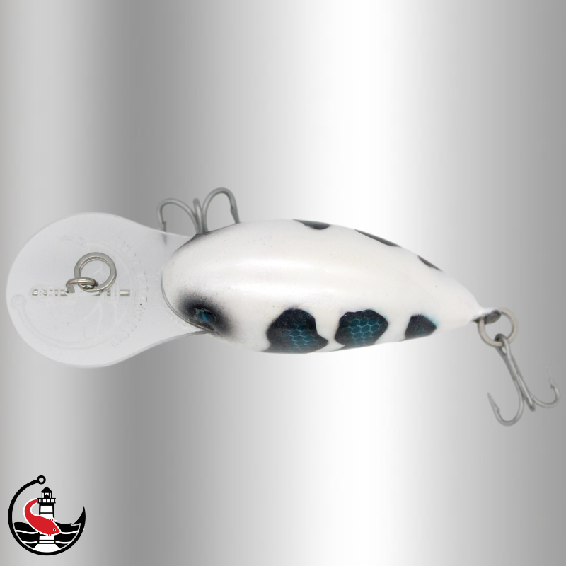 "Micro Stomper 55" 55mm Diving Crankbait - White Torn