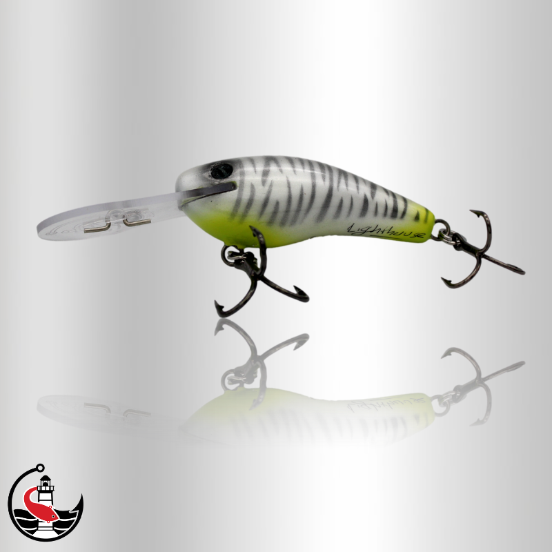 "Stomper 70" 70mm Deep Diver - White Tiger