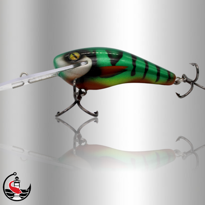 "Stomper 90" 90mm Deep Diver - Bedazzle Green