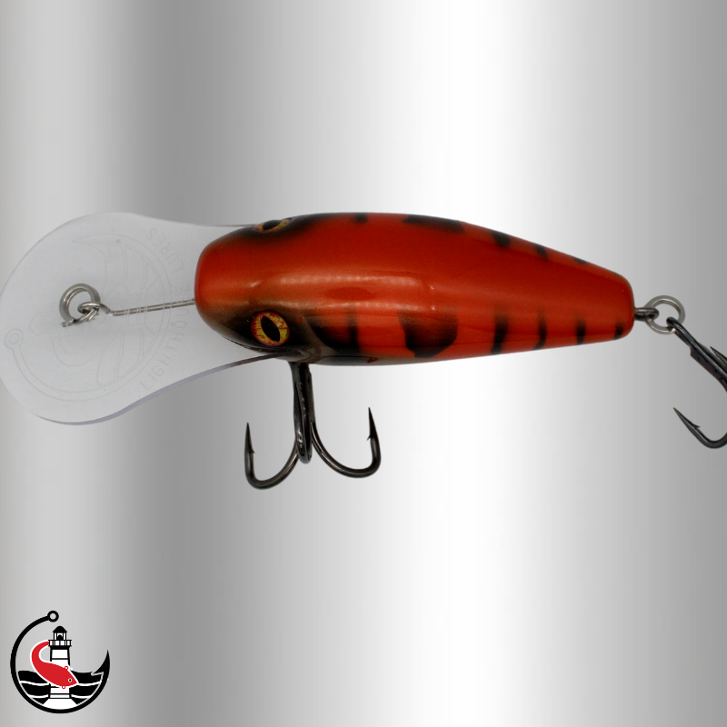 "Stomper 90" 90mm Deep Diver - Bedazzle Orange