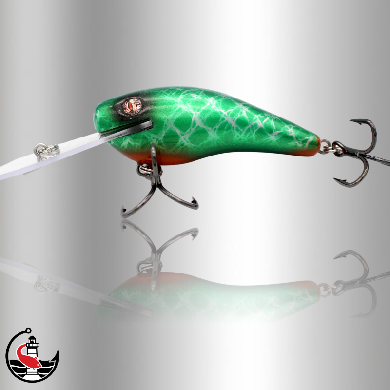 "Stomper 90" 90mm Deep Diver - Green Gremlin