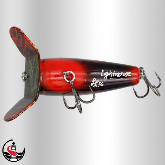 "Stormer" ST90 90mm Surface Lure - Black Rainbow