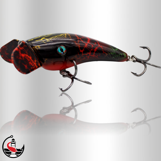 "Stormer" ST90 90mm Surface Lure - Black Rainbow