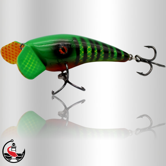 "Stormer" ST90 90mm Surface Lure - Green Tiger