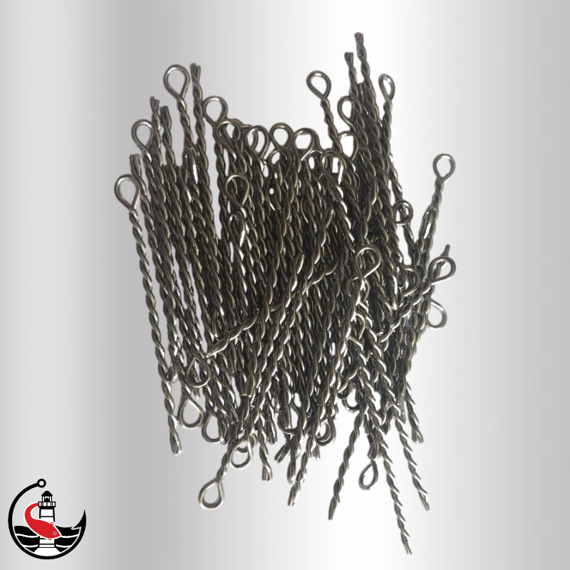 Twisted Wire Screw Eyes - 1mmx50mm